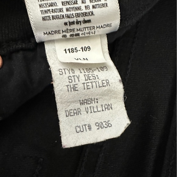 Mother jeans - the tettler dear villian wash - size 27 - flare cuffed jeans - Picture 5 of 11